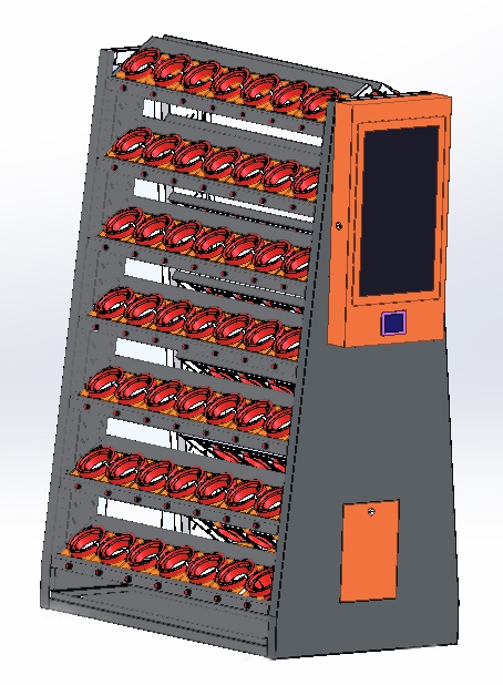 Knife handle cabinet